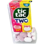 פררו איטליה-Ferrero Italian-טיק טק טו-Tic Tac Two: סוכריות דחוסות דו שכבתיות בטעמי פטל ולימון