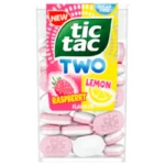 פררו איטליה-Ferrero Italian-טיק טק טו-Tic Tac Two: סוכריות דחוסות דו שכבתיות בטעמי תות שדה וליים