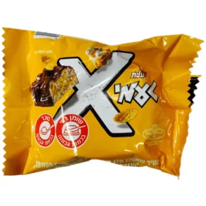 עלית - טעמי X איקס: חטיף שוקולד חלב מעולה במילוי פופקורן מקורמל, קורנפלקס וקרם בטעם קרמל מלוח