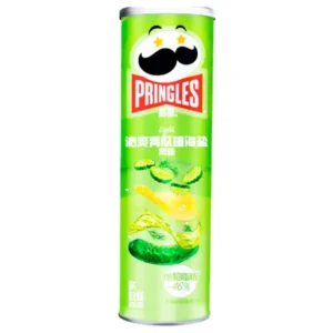 פרינגלס - Pringles: חטיף צ'יפס תפוחי אדמה בטעם מלפפון ומלח ים