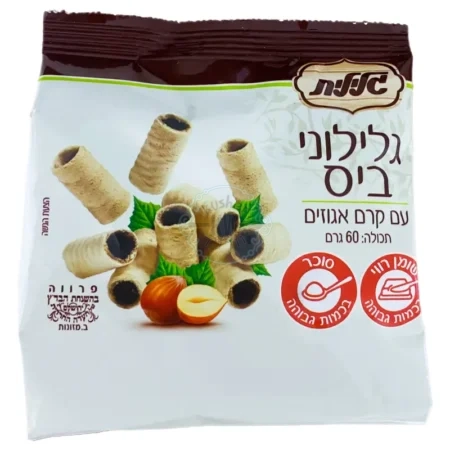 גלילית: גלילוני ביס עם קרם אגוזים