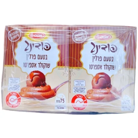 אסם: פודינג אינסטנט בטעם פרלין שוקולד אספרסו