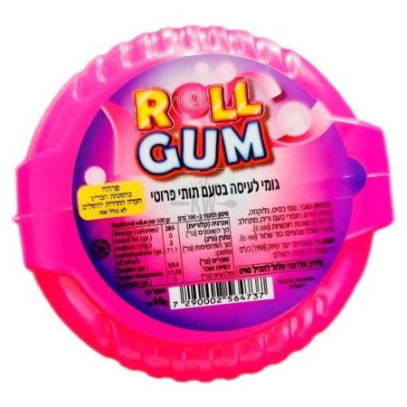 מסטיקס מטר - רול גאם: גומי לעיסה בטעם תותי פרוטי