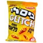 אסם - ביסלי Glitch גליץ': חטיף חיטה בטעם פלאפל בצורת ביסלי גריל