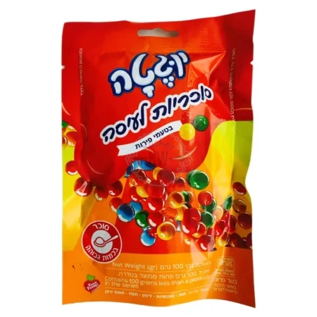 שנטו גבט - Shantou Gabet - יוגטה: סוכריות לעיסה בטעמי פירות תות, אוכמניות, לימון, תפוז ותפוח ירוק