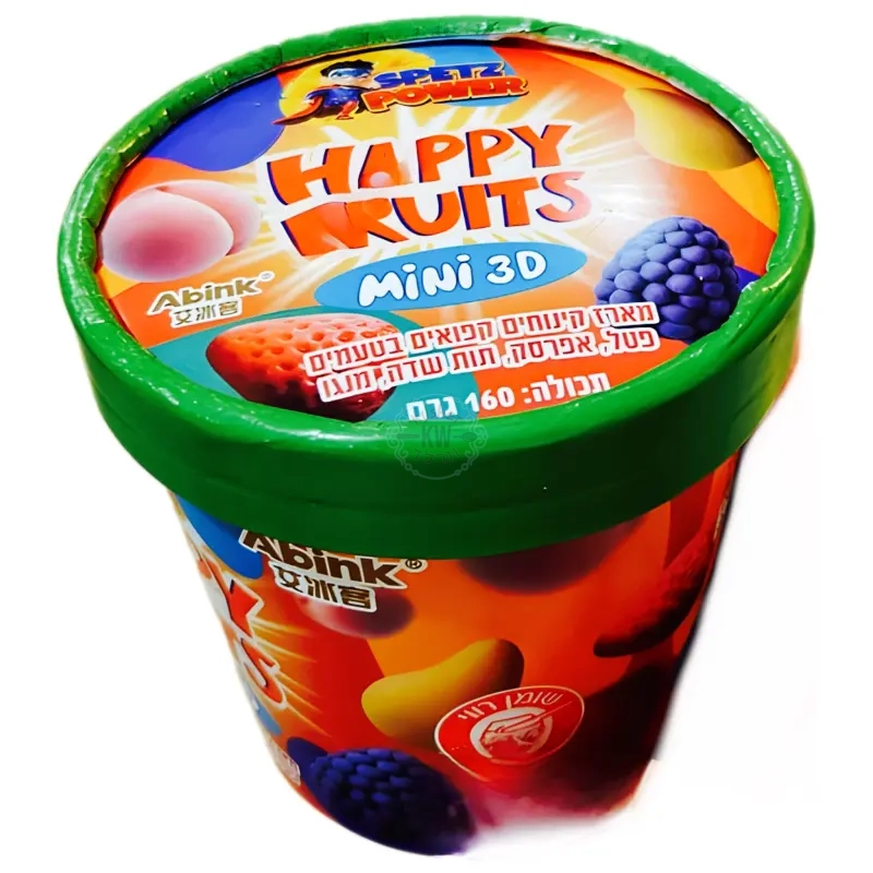 האפי פרוטס – Happy Fruits: מארז קינוחי פירות קפואים בטעמים פטל, אפרסק, תות שדה ומנגו
